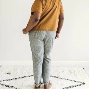 Uniform Handmade | The Slacks in Charcoal Hemp Organic Cotton